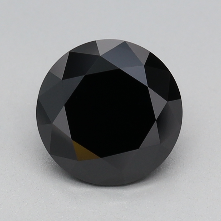 1.04 carat Fancy Black Round lab grown diamond, VVS2, IGI certified