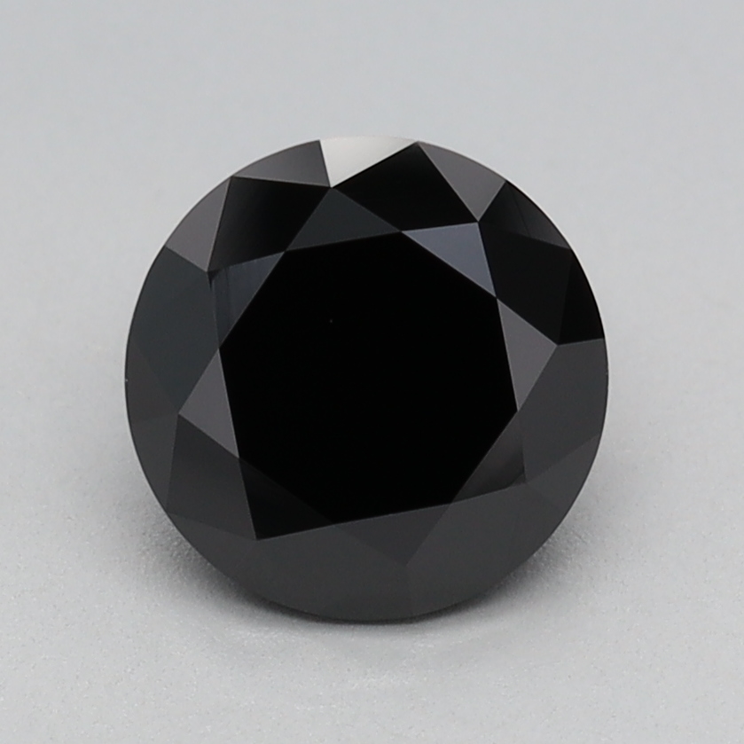 1.03 carat Fancy Black Round lab grown diamond, VVS2, IGI certified