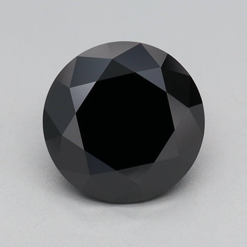 1.02 carat Fancy Black Round lab grown diamond, VVS2, IGI certified