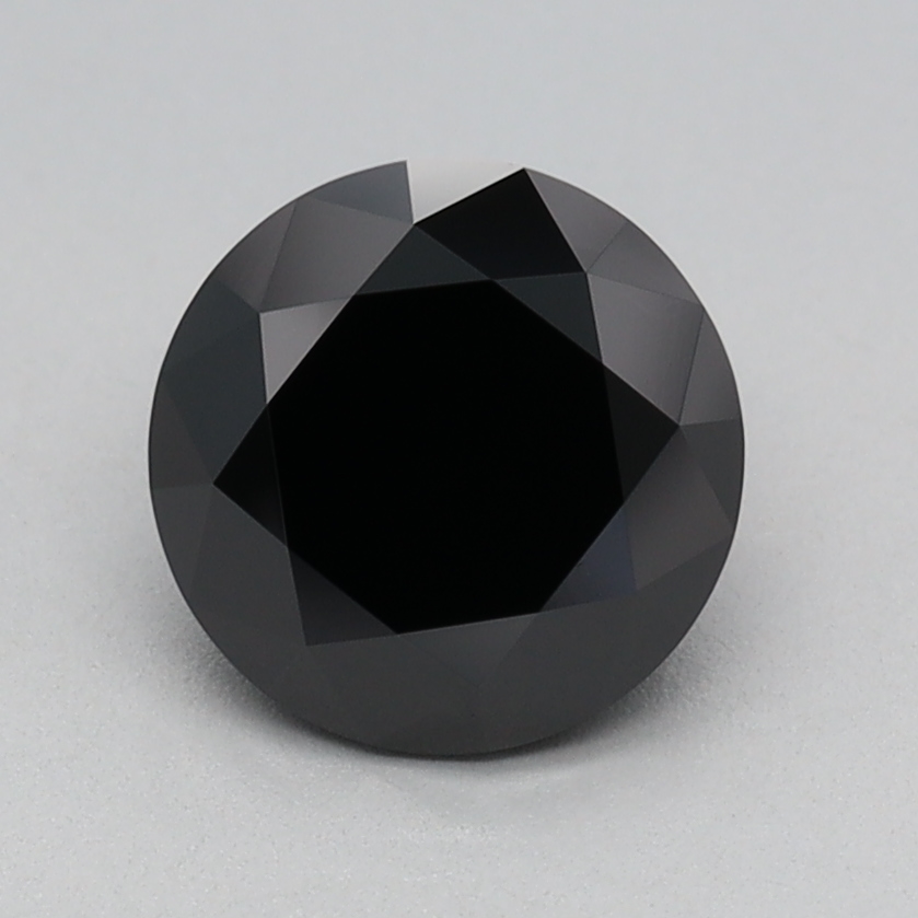 1.01 carat Fancy Black Round lab grown diamond, VVS2, IGI certified