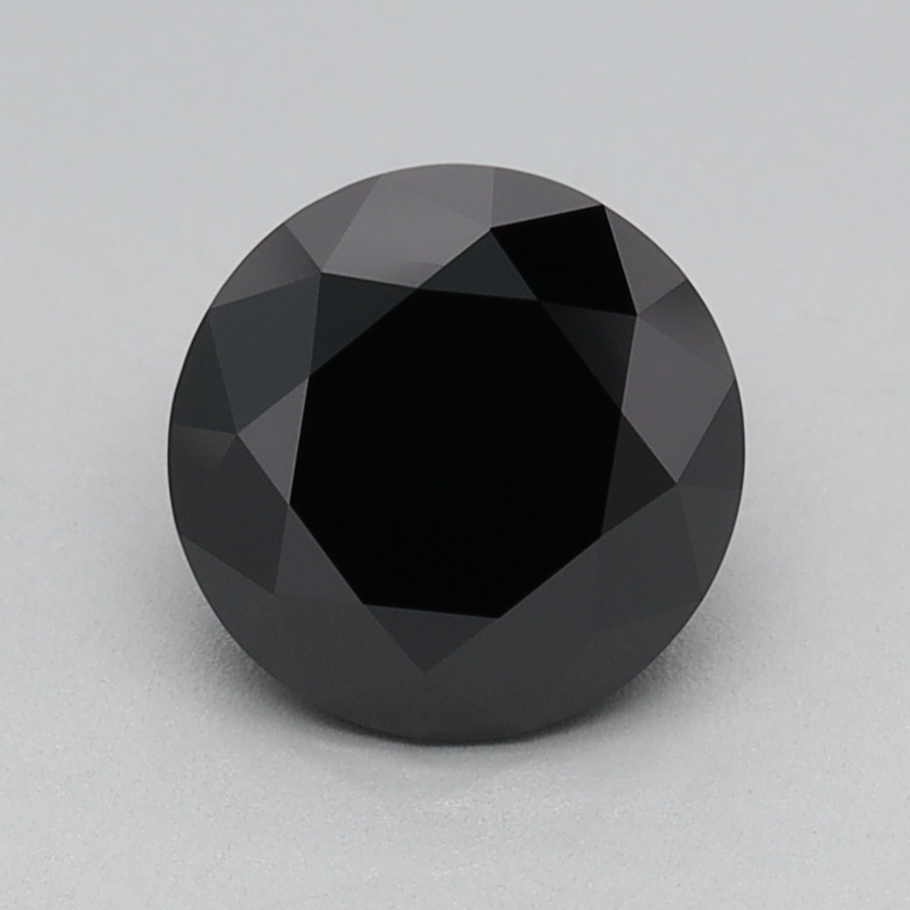1.00 carat Fancy Black Round lab grown diamond, VVS2, IGI certified
