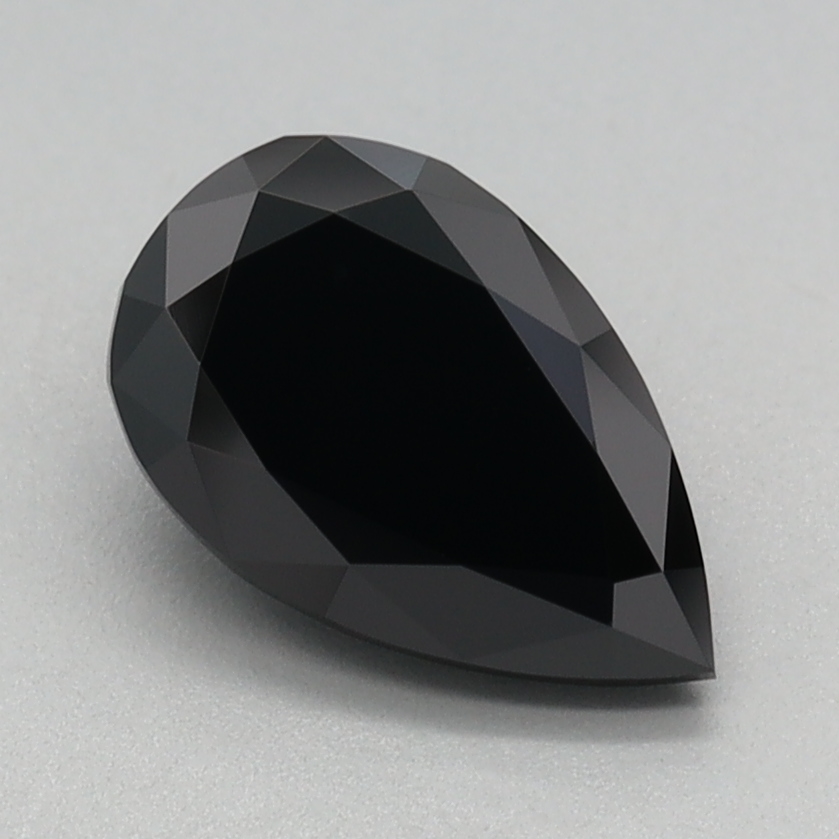 1.11 carat Fancy Black Pear lab grown diamond, VVS2, IGI certified