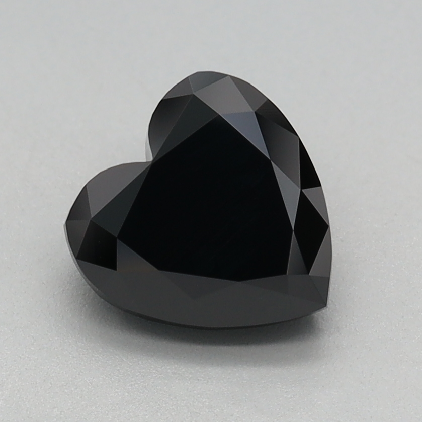 1.10 carat Fancy Black Heart lab grown diamond, VVS2, IGI certified