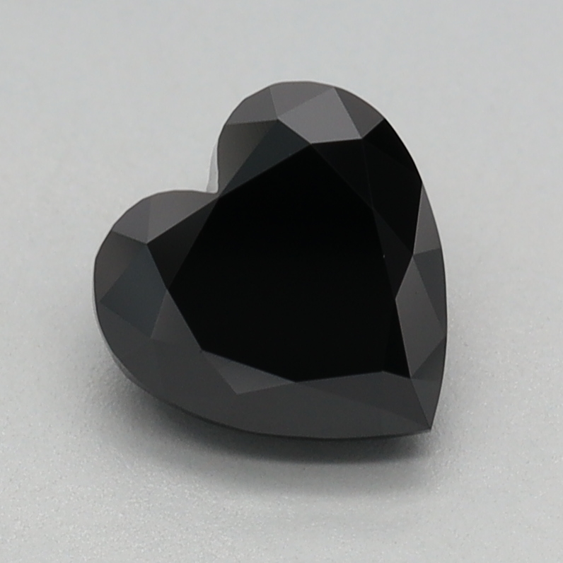 1.08 carat Fancy Black Heart lab grown diamond, VVS2, IGI certified