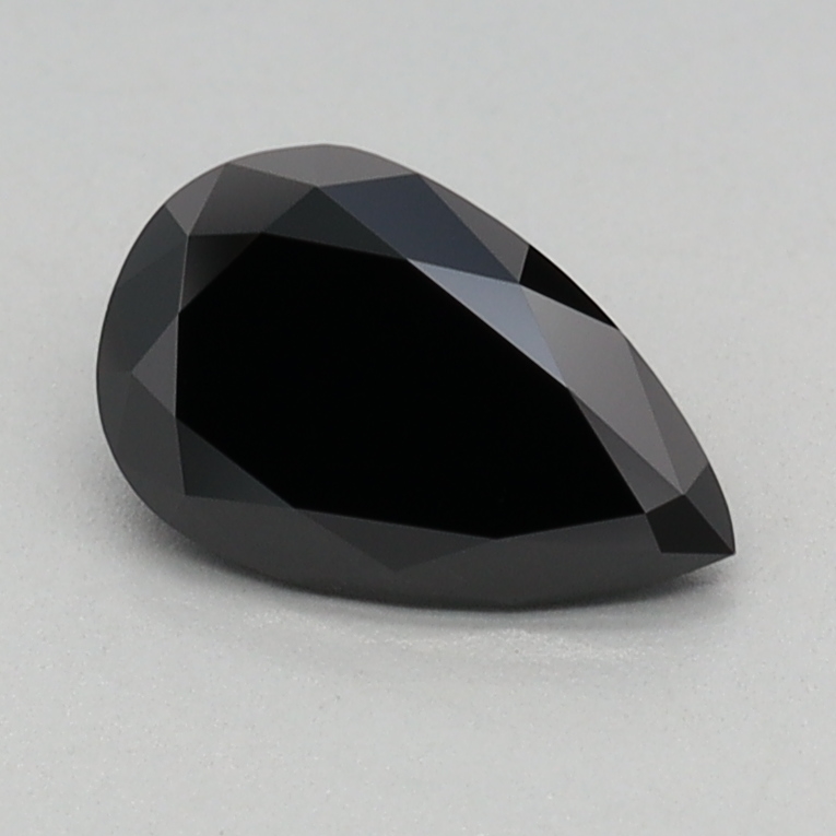 0.60 carat Fancy Black Pear lab grown diamond, VVS2, IGI certified
