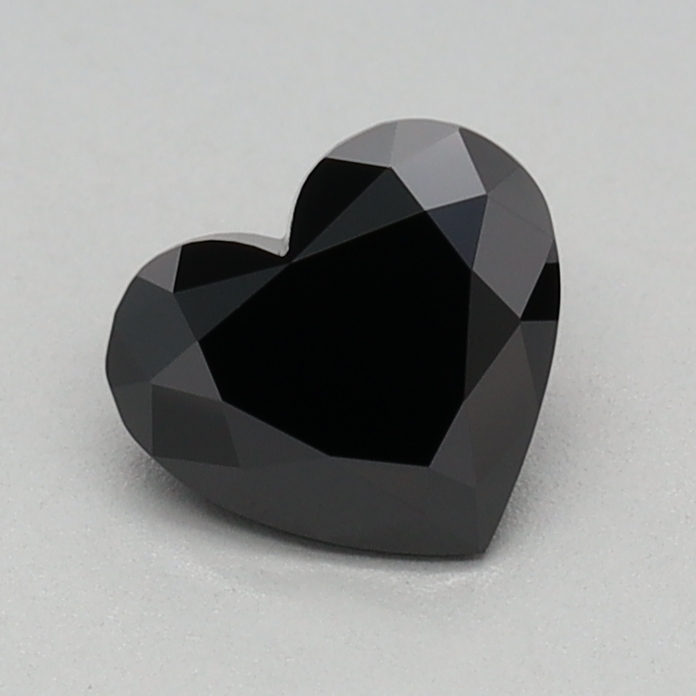 0.52 carat Fancy Black Heart lab grown diamond, VVS2, IGI certified