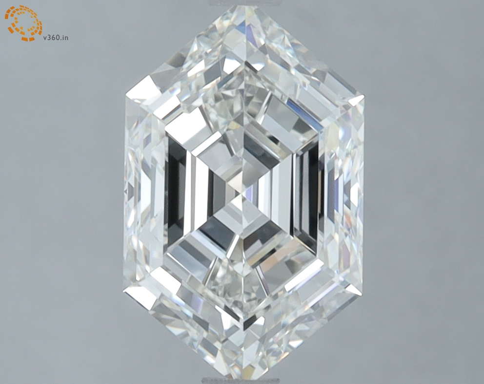 2.24 carat Hexagon lab grown diamond, G VVS2, IGI certified