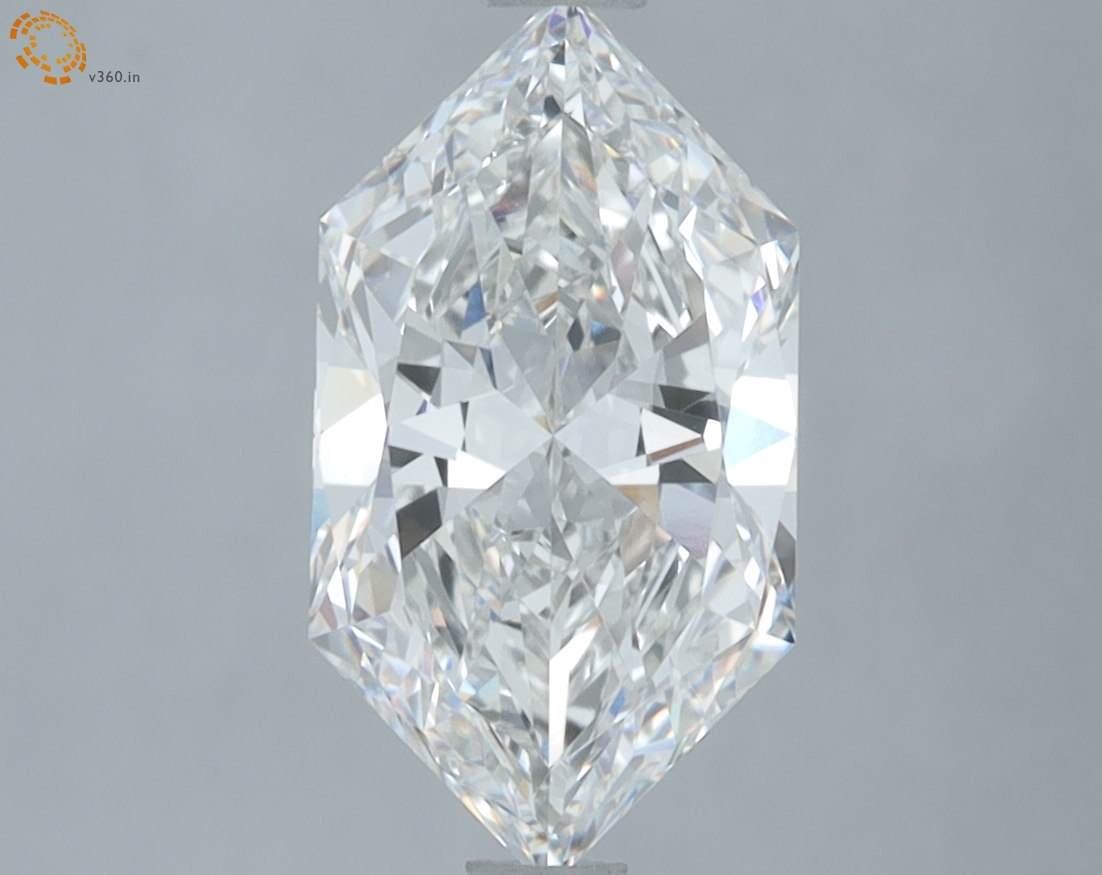 2.06 carat Hexagon Brilliant lab grown diamond, F VVS2, IGI certified