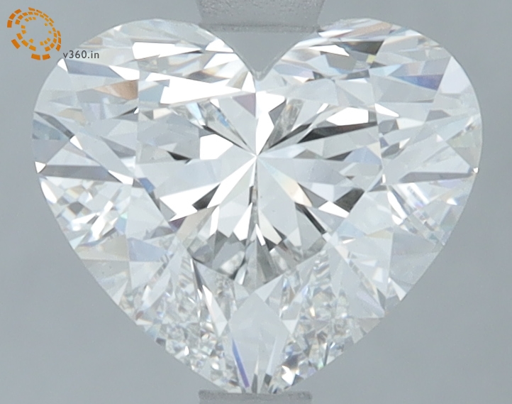 1.93 carat Heart lab grown diamond, F VVS2, IGI certified