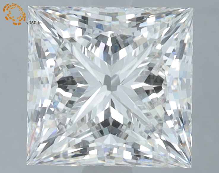 2.58 carat Princess lab grown diamond, G VVS2, IGI certified