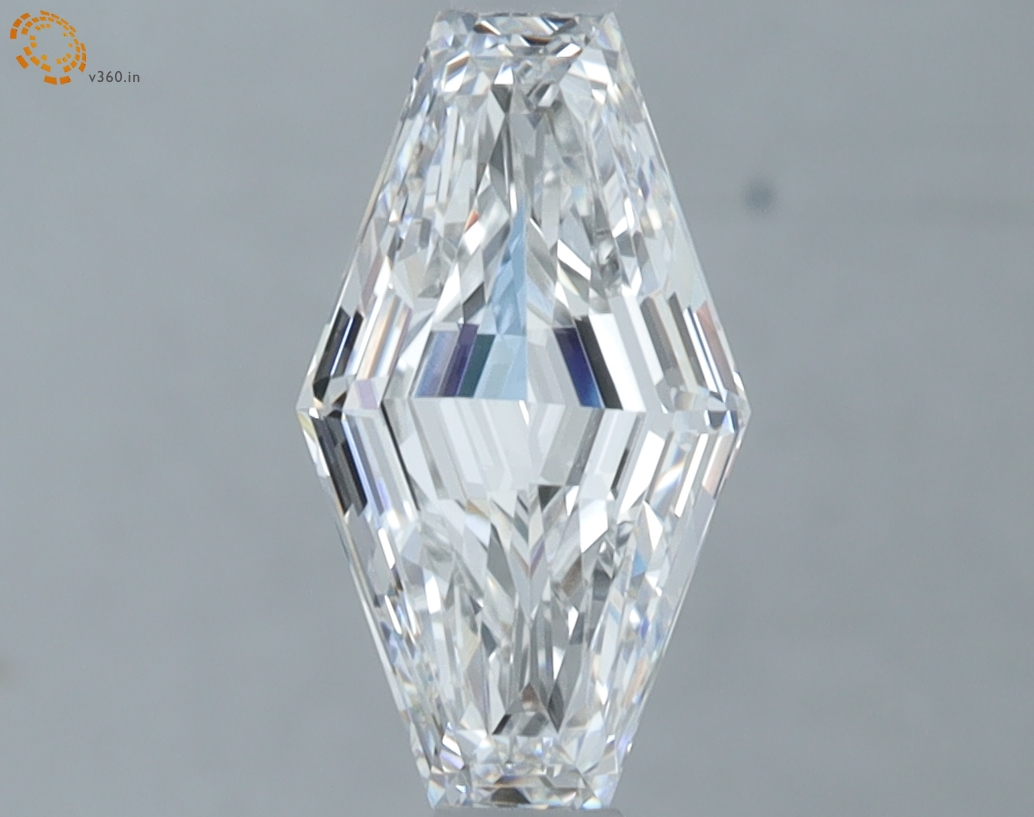 1.01 carat Lozenge lab grown diamond, E VVS2, IGI certified