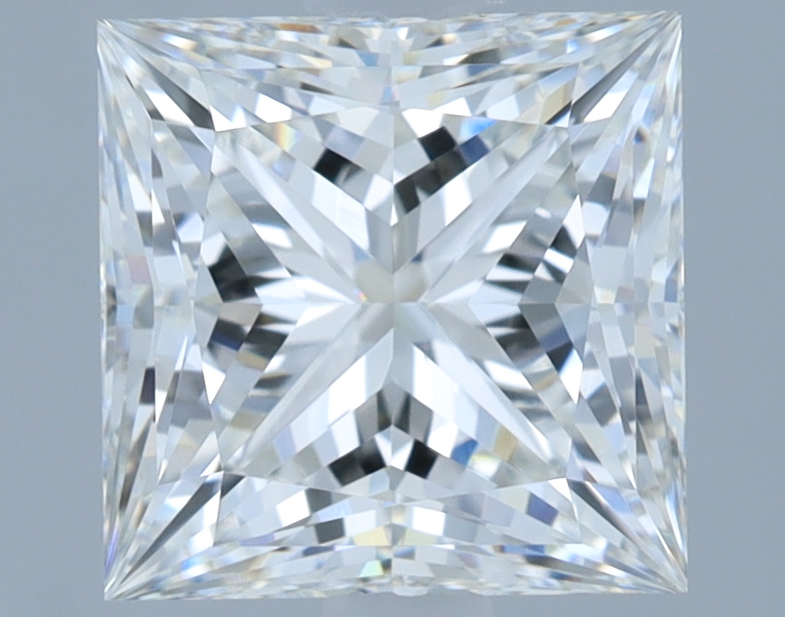 1.84 carat Princess lab grown diamond, G VVS2, IGI certified