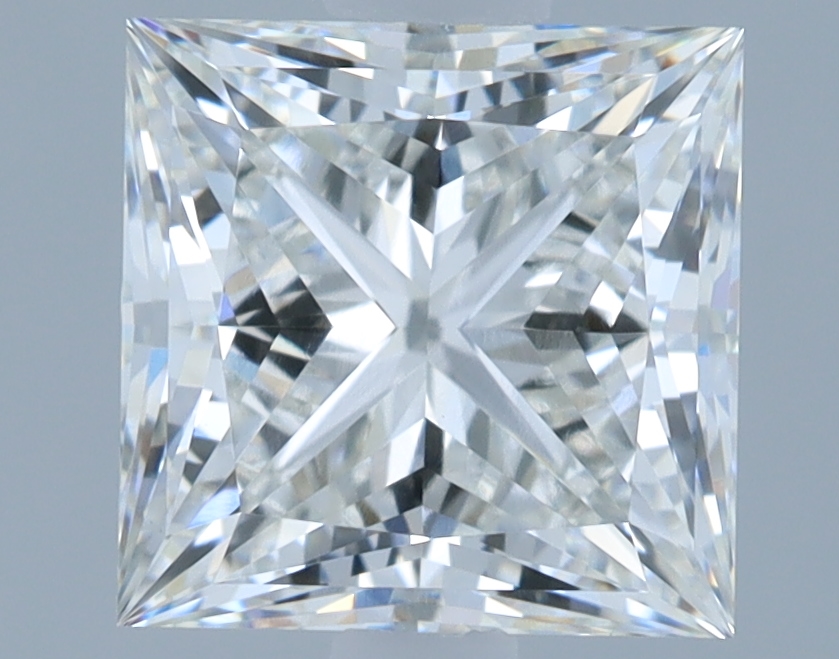 1.71 carat Princess lab grown diamond, G VVS2, IGI certified
