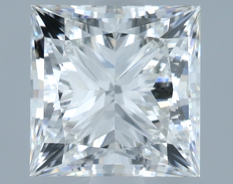 1.72 carat Princess lab grown diamond, G VVS2, IGI certified