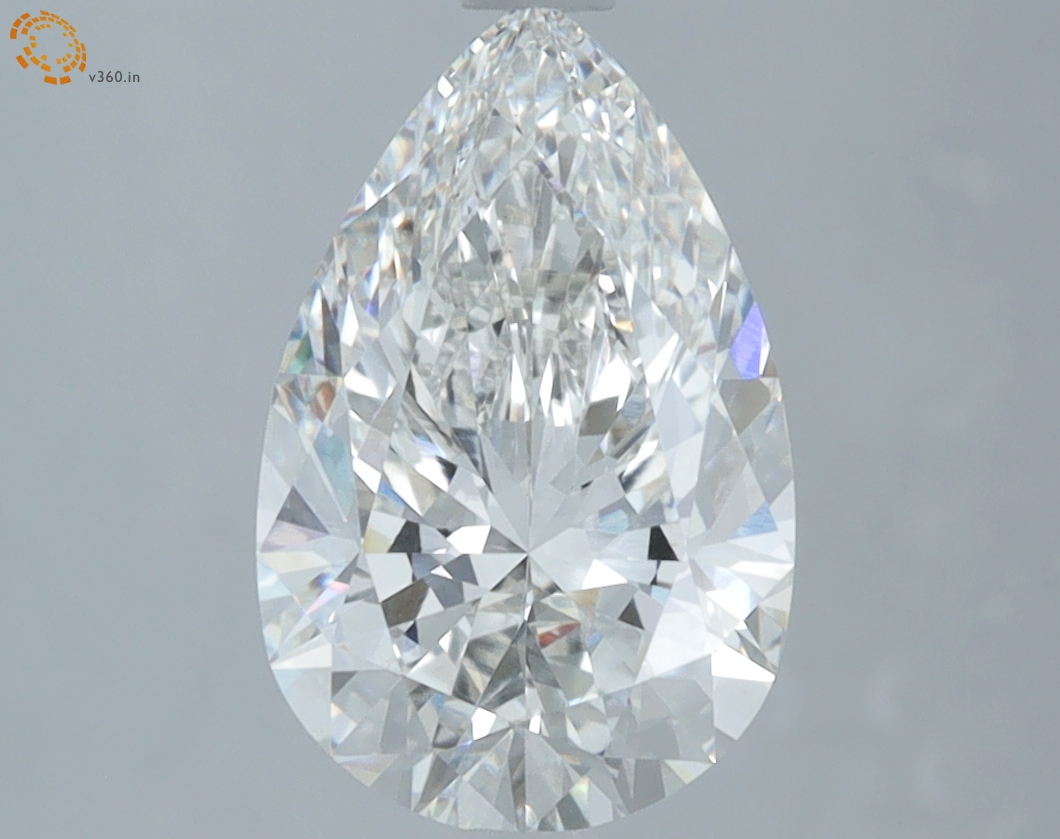 2.26 carat Pear lab grown diamond, G VVS2, IGI certified