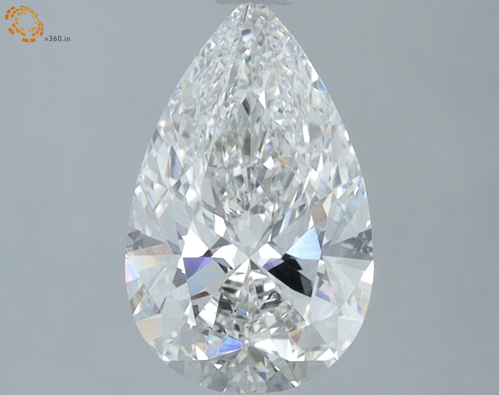 1.71 carat Pear lab grown diamond, G VVS2, IGI certified