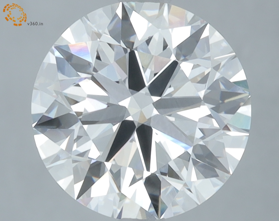 3.66 carat Round lab grown diamond, G VVS2, IGI certified