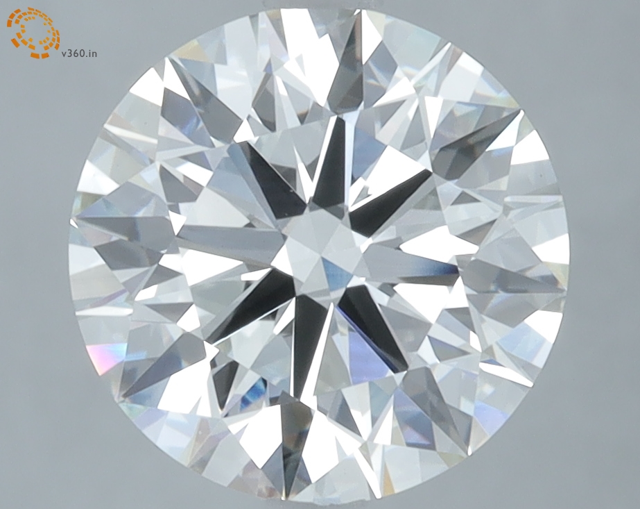 3.59 carat Round lab grown diamond, G VVS2, IGI certified