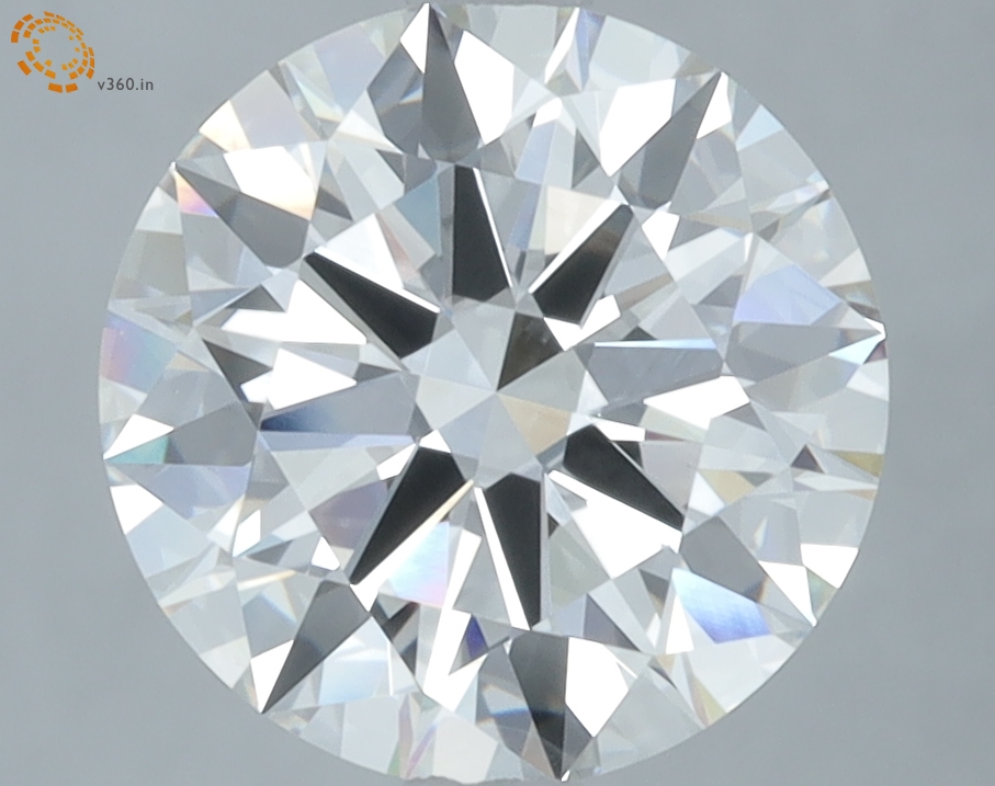 3.58 carat Round lab grown diamond, G VVS2, IGI certified