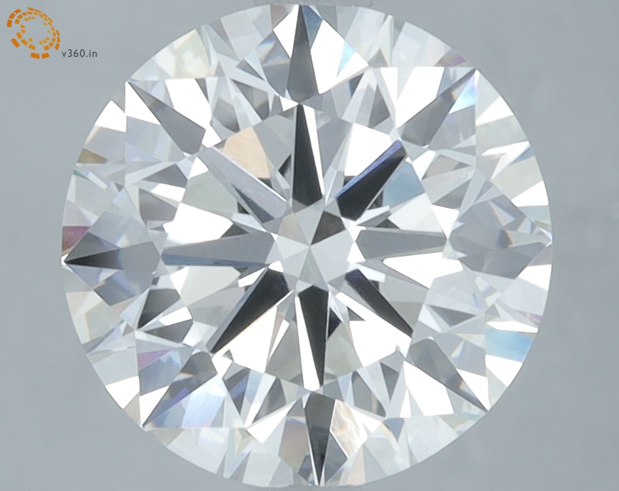 3.47 carat Round lab grown diamond, G VVS2, IGI certified