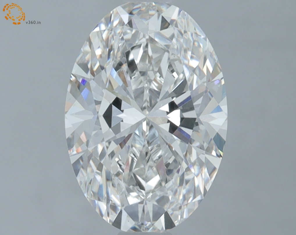 1.34 carat Oval lab grown diamond, F VS1, IGI certified