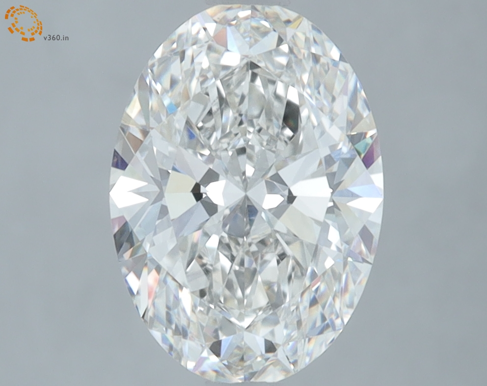 2.45 carat Oval lab grown diamond, G VVS2, IGI certified