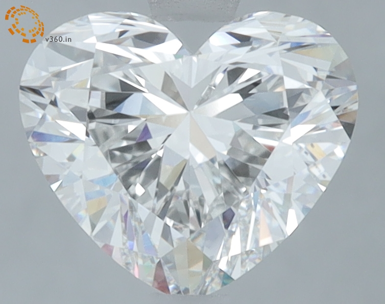 2.21 carat Heart lab grown diamond, E VVS2, IGI certified