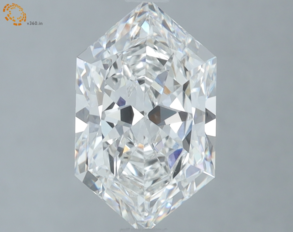 2.00 carat Hexagon Brilliant lab grown diamond, E VVS2, IGI certified
