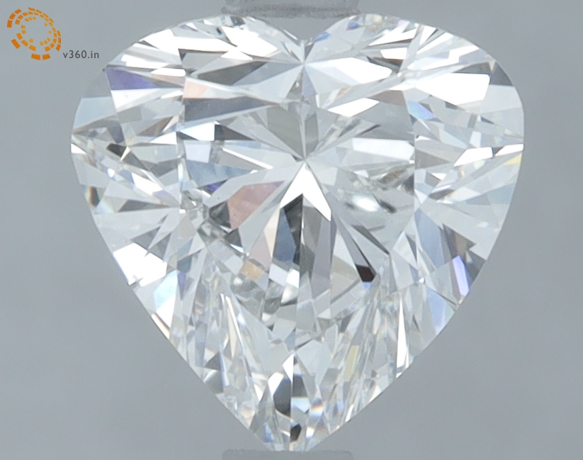 1.46 carat Heart lab grown diamond, E VVS2, IGI certified