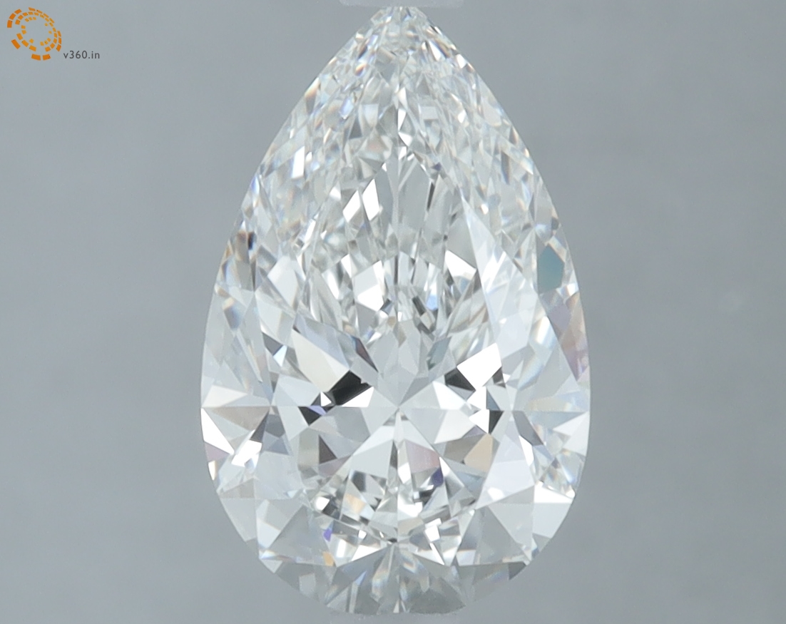 1.53 carat Pear lab grown diamond, G VVS2, IGI certified