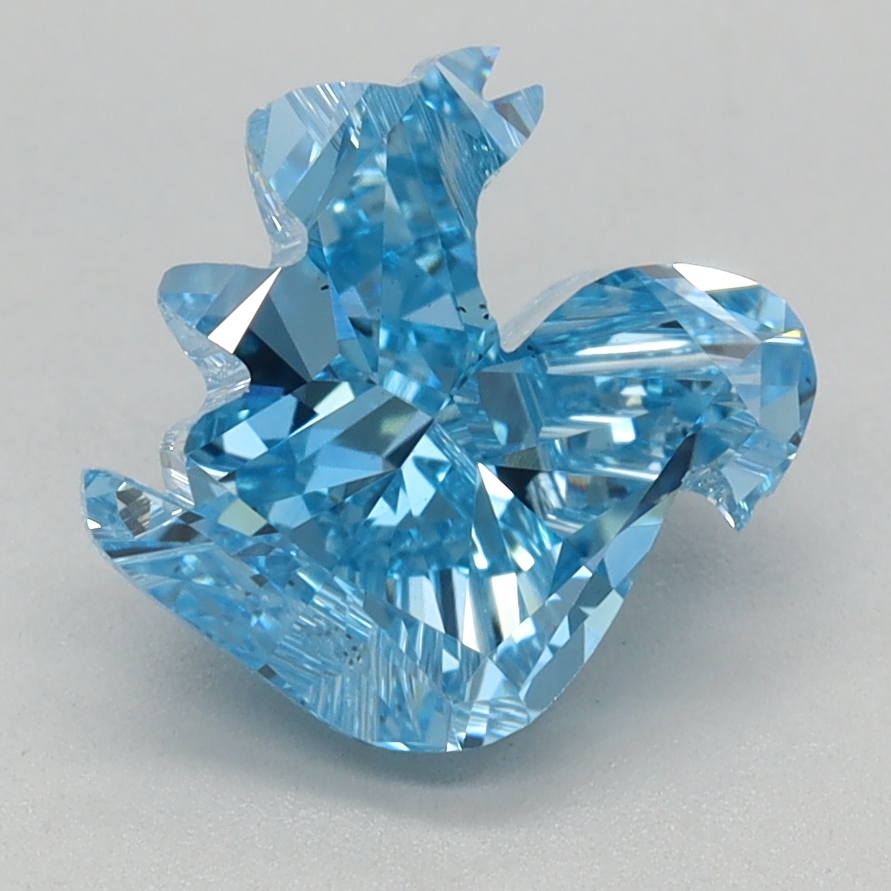 1.83 carat Fancy Vivid Blue Other lab grown diamond, VS1, IGI certified