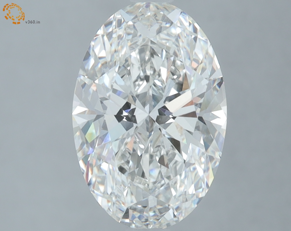 2.50 carat Oval lab grown diamond, G VVS2, IGI certified