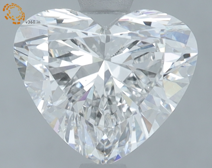 1.63 carat Heart lab grown diamond, E VS2, IGI certified