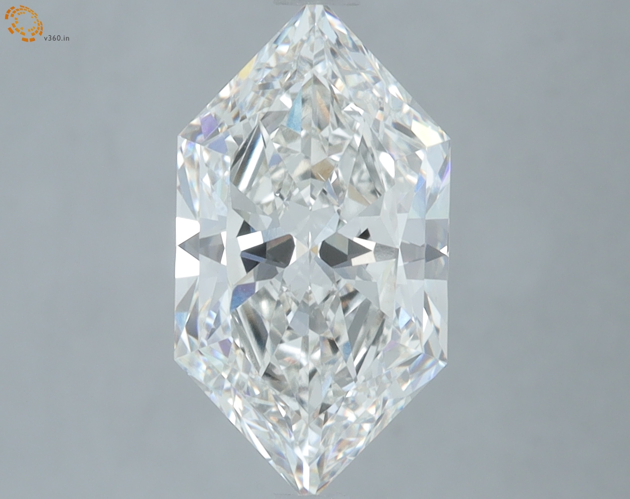 3.18 carat Hexagon Brilliant lab grown diamond, G VVS2, IGI certified