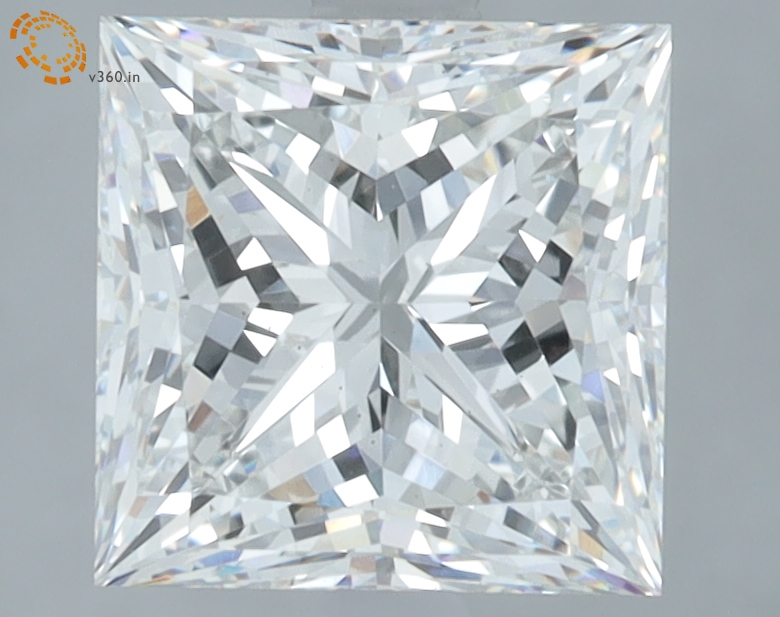 3.01 carat Princess lab grown diamond, F VS2, IGI certified