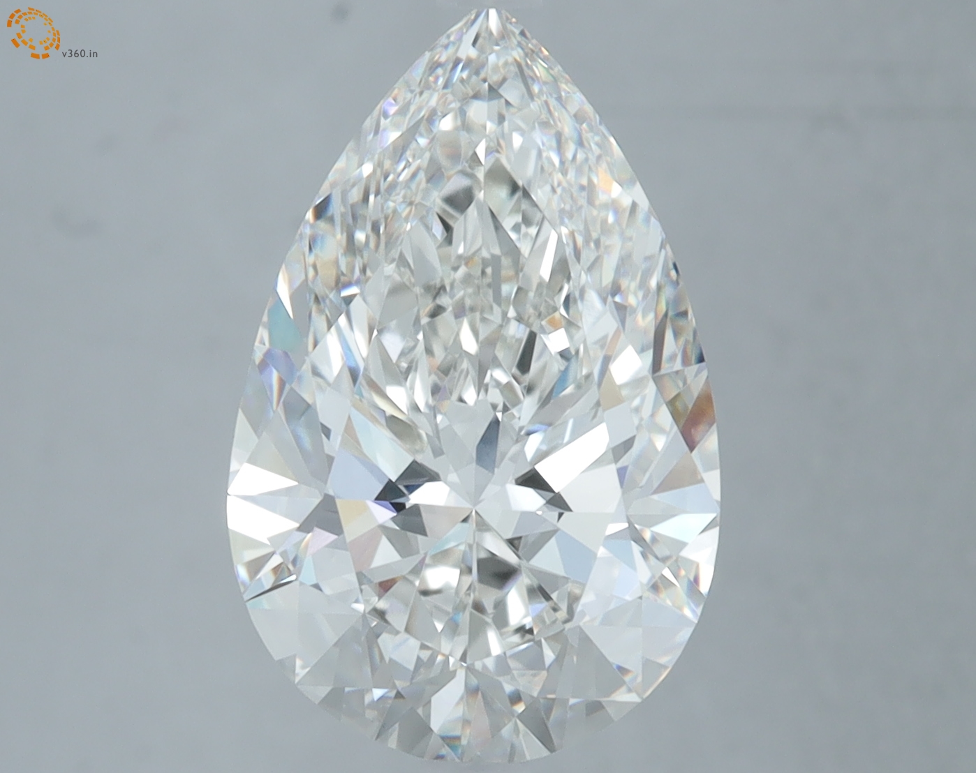5.10 carat Pear lab grown diamond, G VVS1, IGI certified