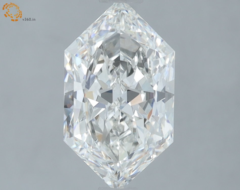 1.59 carat Hexagon Brilliant lab grown diamond, F VVS2, IGI certified