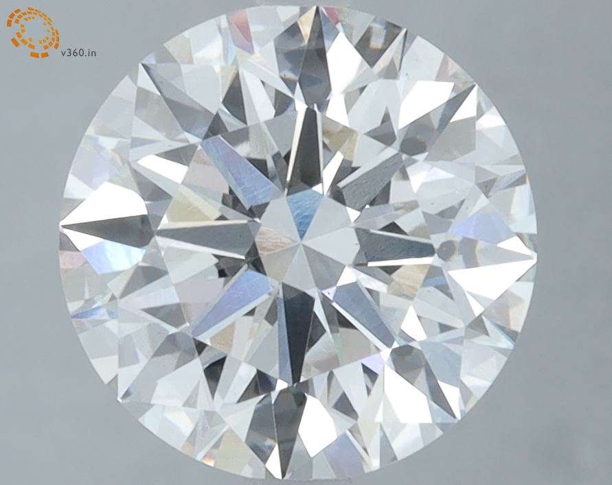 3.34 carat Round lab grown diamond, F VS2, IGI certified