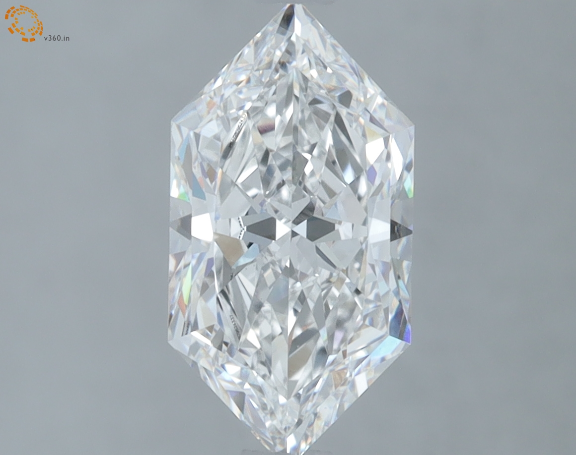 1.53 carat Hexagon Brilliant lab grown diamond, D VS1, IGI certified