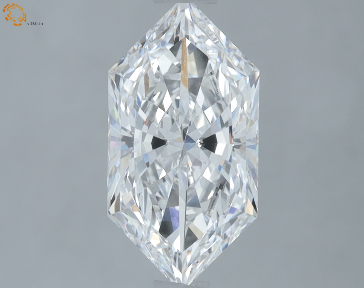 1.51 carat Hexagon Brilliant lab grown diamond, D VS1, IGI certified
