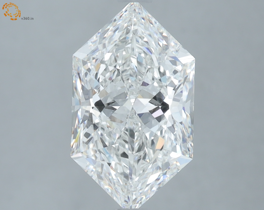 2.73 carat Hexagon Brilliant lab grown diamond, E VVS2, IGI certified