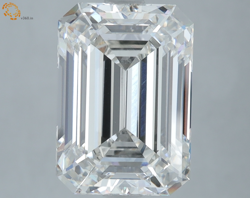 4.37 carat Emerald Cut lab grown diamond, G VS1, IGI certified