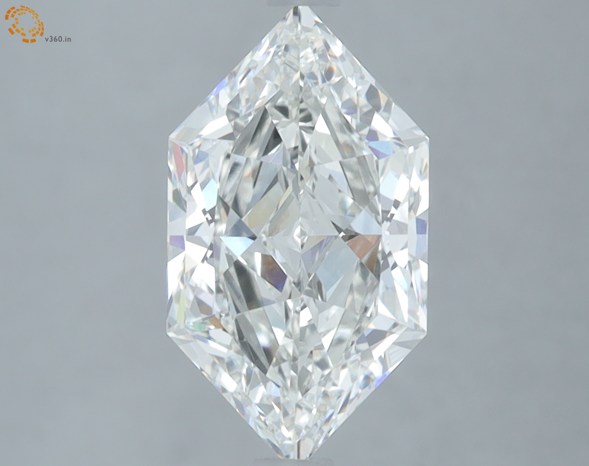 2.52 carat Hexagon Brilliant lab grown diamond, G VVS1, IGI certified