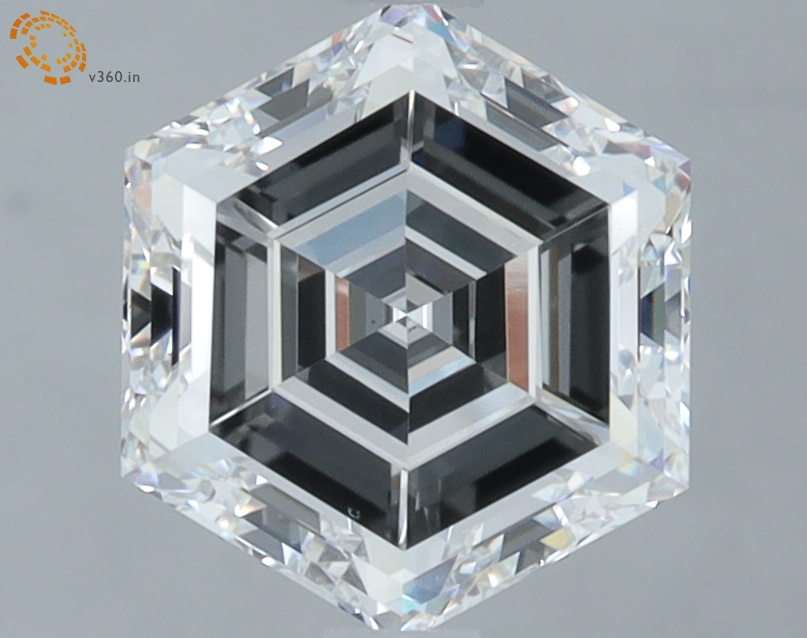 2.25 carat Hexagon diamond