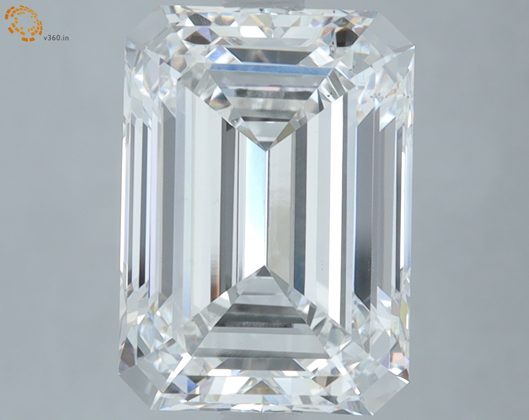 4.54 carat Emerald Cut lab grown diamond, F VS2, IGI certified