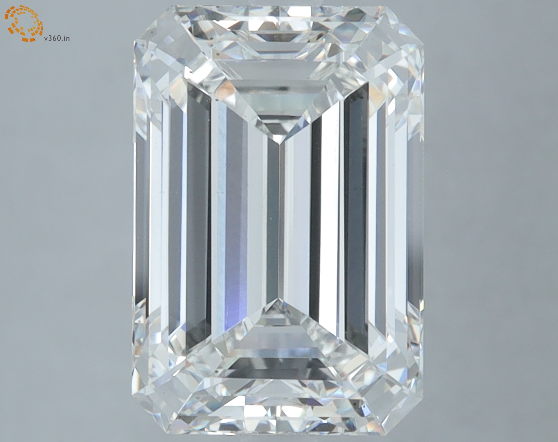 4.90 carat Emerald Cut lab grown diamond, F VS2, IGI certified