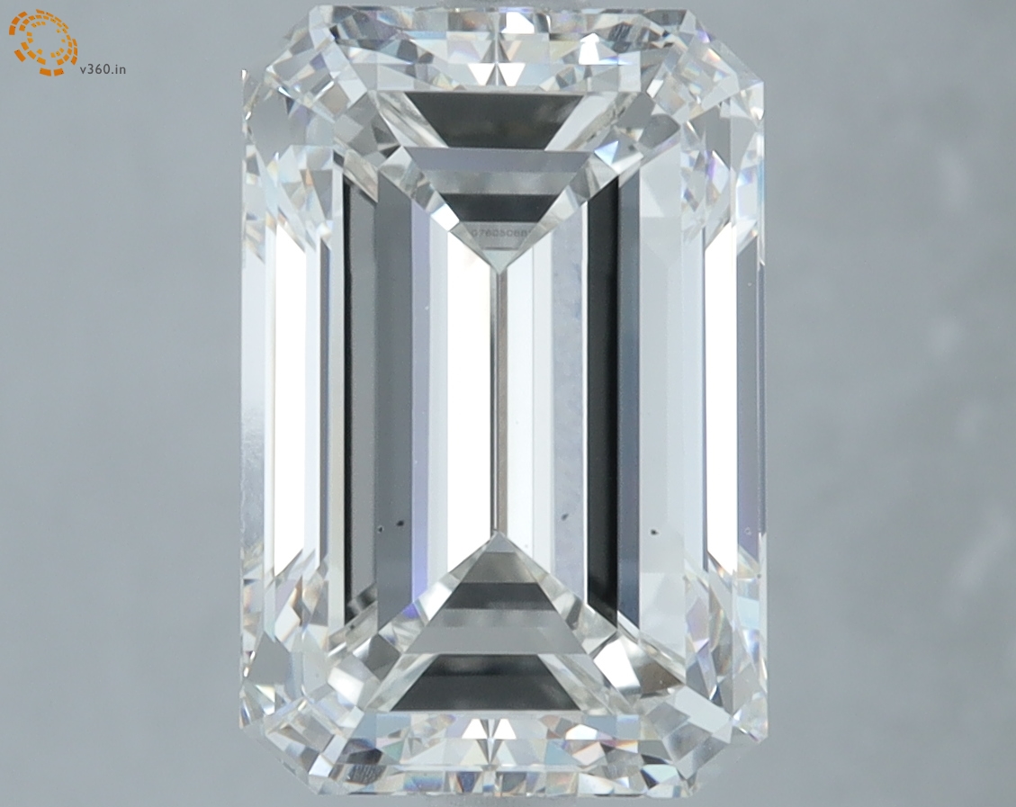 5.50 carat Emerald Cut lab grown diamond, F VS2, IGI certified