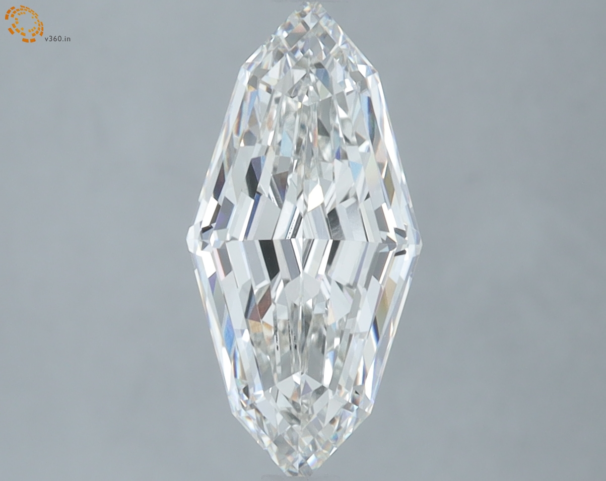 2.33 carat Marquise Step Cut lab grown diamond, G VVS2, IGI certified