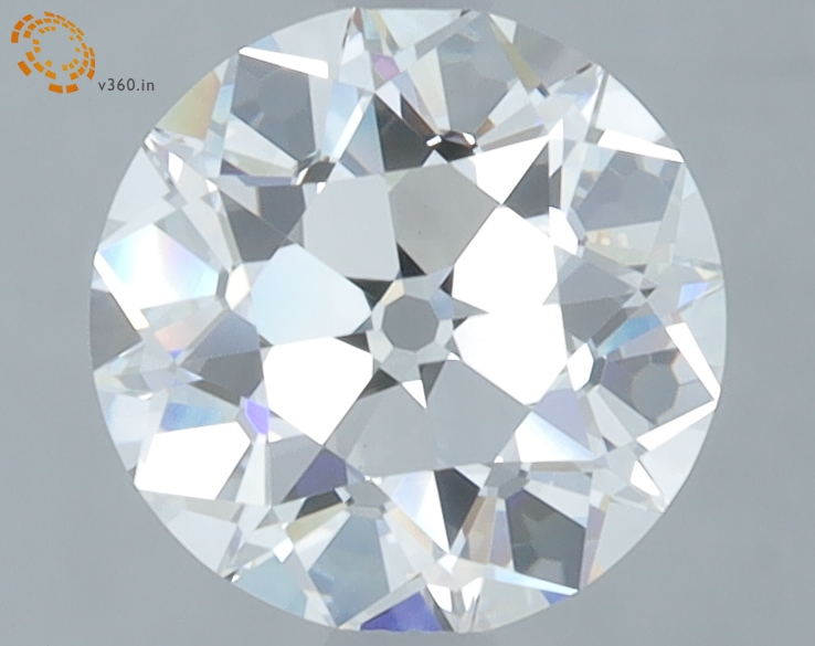 2.02 carat Euro Cut lab grown diamond, E VVS2, IGI certified