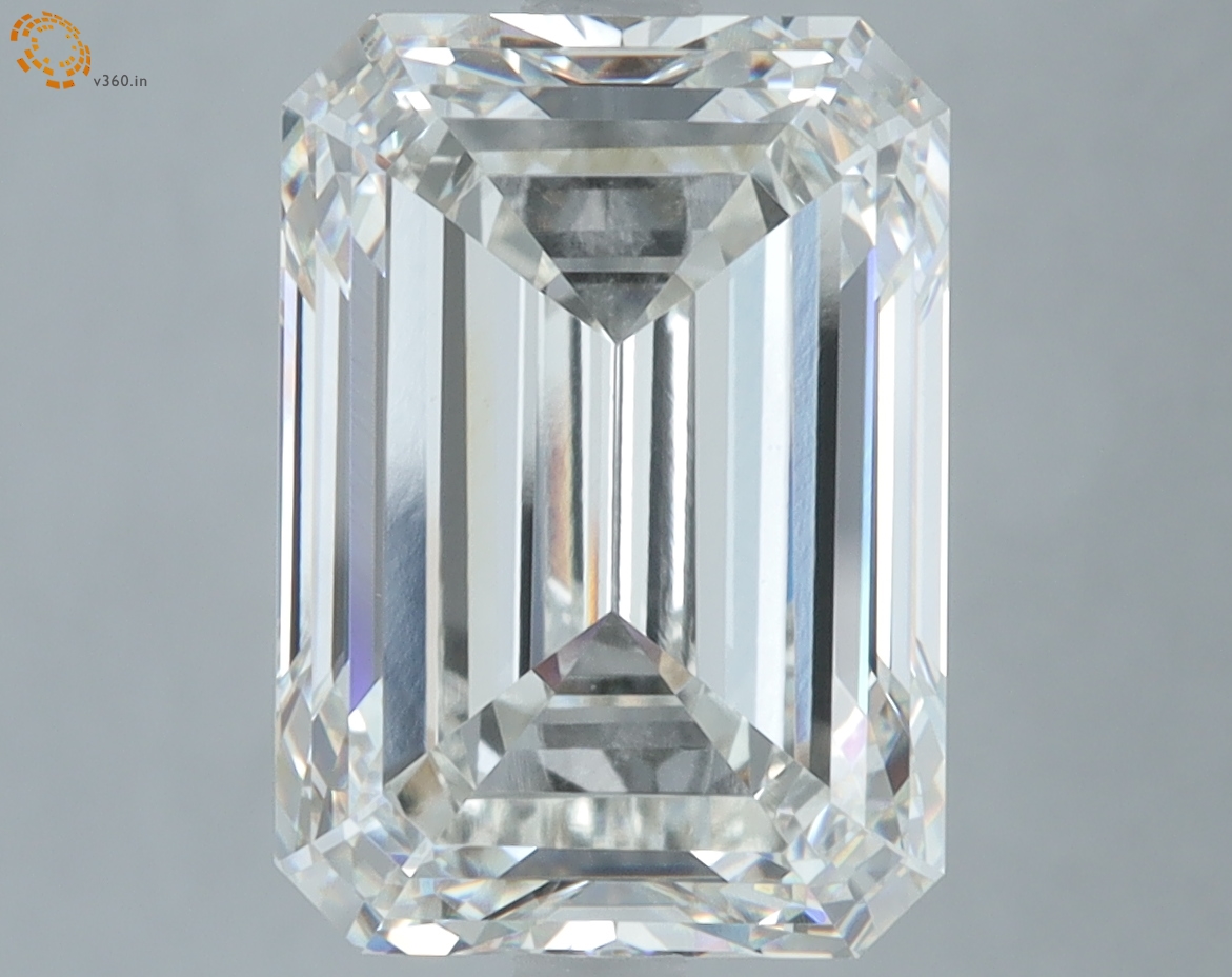 6.65 carat Emerald Cut lab grown diamond, H VVS2, IGI certified